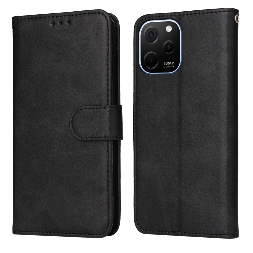 

For Huawei nova Y61 Classic Calf Texture Flip Leather Phone Case(Black)