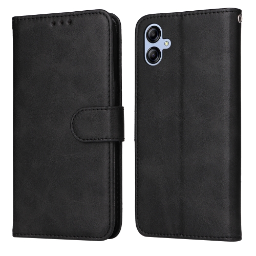 

For Samsung Galaxy A04e Classic Calf Texture Flip Leather Phone Case(Black)