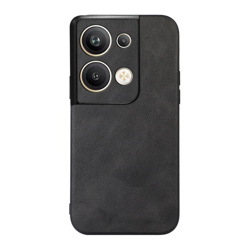

For OPPO Reno9 Pro+ Cowhide Texture PU Phone Case(Black)