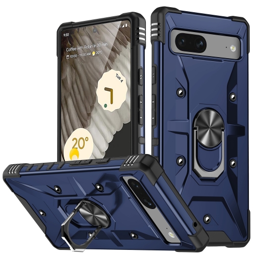 

For Google Pixel 7 5G Ring Holder Phone Case(Blue)