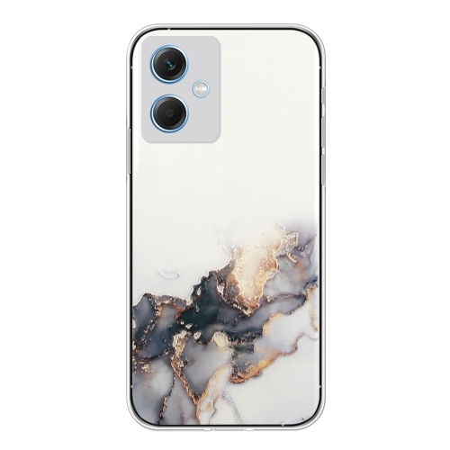 

For Xiaomi Redmi Note 12 Hollow Marble Pattern TPU Precise Hole Phone Protective Case(Black)