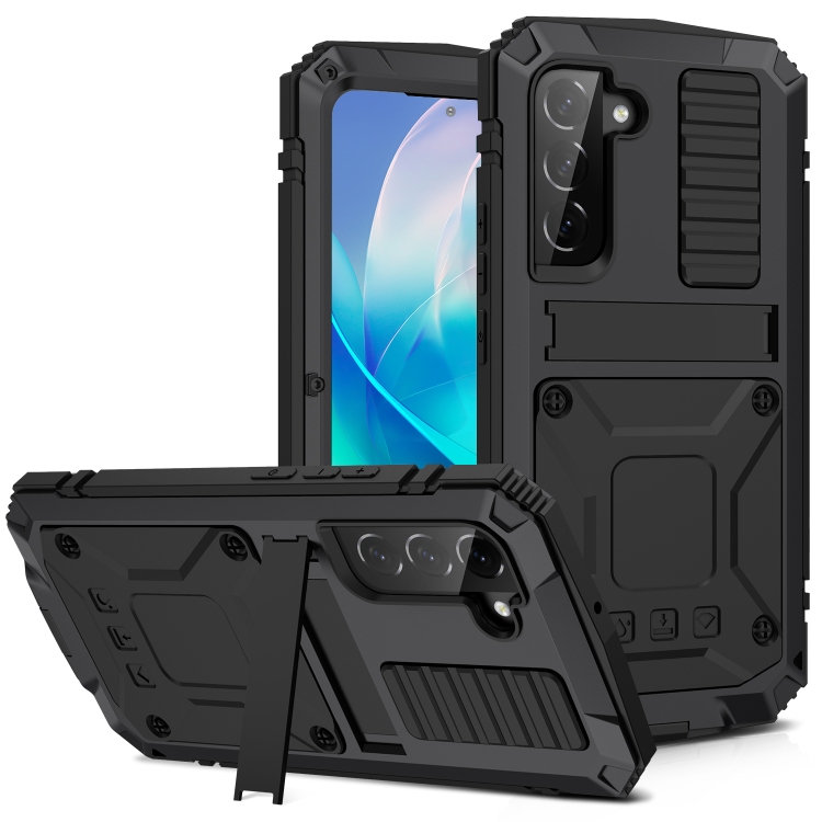 

For Samsung Galaxy S23+ 5G R-JUST Life Waterproof Dustproof Shockproof Phone Case(Black)
