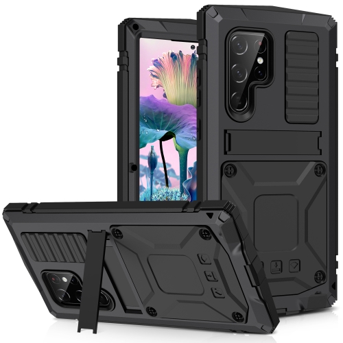 

For Samsung Galaxy S23 Ultra 5G R-JUST Life Waterproof Dustproof Shockproof Phone Case(Black)