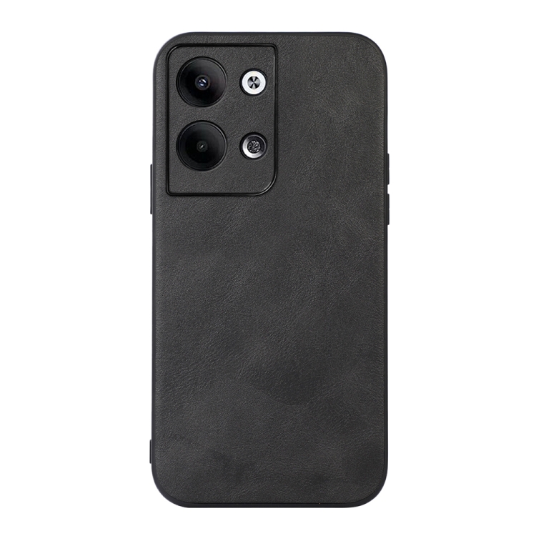 

For OPPO Reno9 / Reno9 Pro Cowhide Texture PU Phone Case(Black)