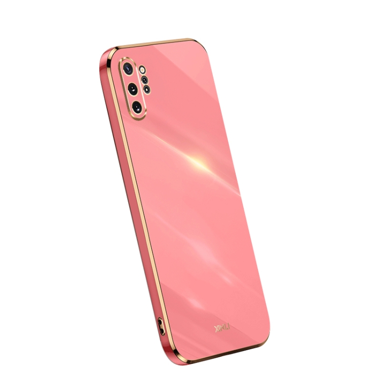 

For Samsung Galaxy Note10+ XINLI Straight Edge 6D Electroplate TPU Phone Case(Hawthorn Red)