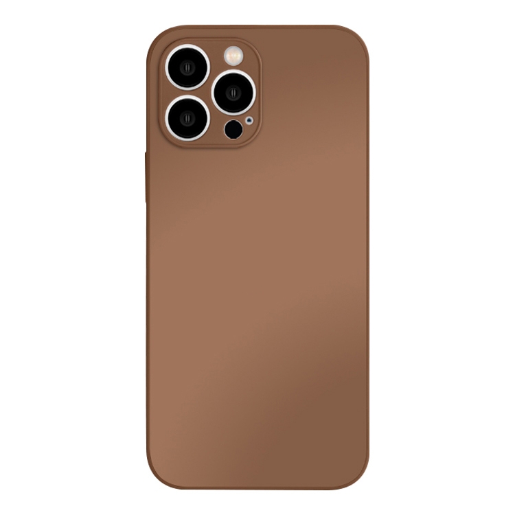 

For iPhone 13 Pro Max AG Frosted Tempered Glass Phone Case(Brown Gold)