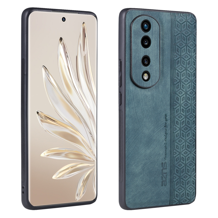 

For Honor 80 Pro AZNS 3D Embossed Skin Feel Phone Case(Dark Green)