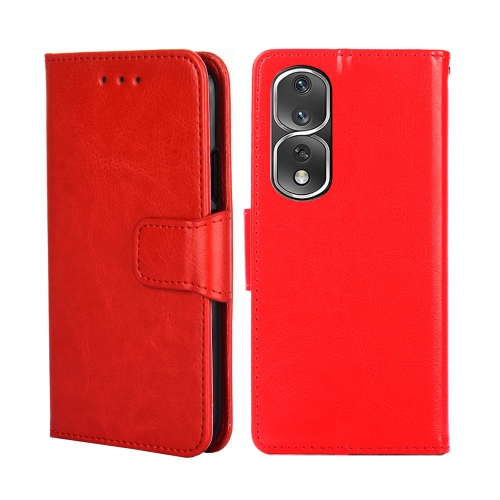 

For Honor 80 Pro Crystal Texture Leather Phone Case(Red)