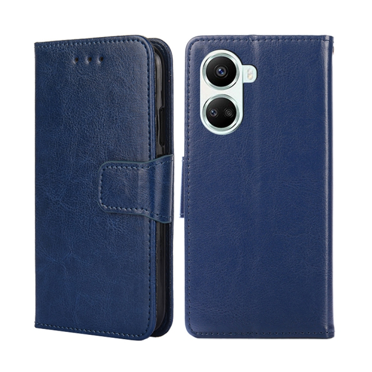 

For Huawei nova 10 SE Crystal Texture Leather Phone Case(Royal Blue)