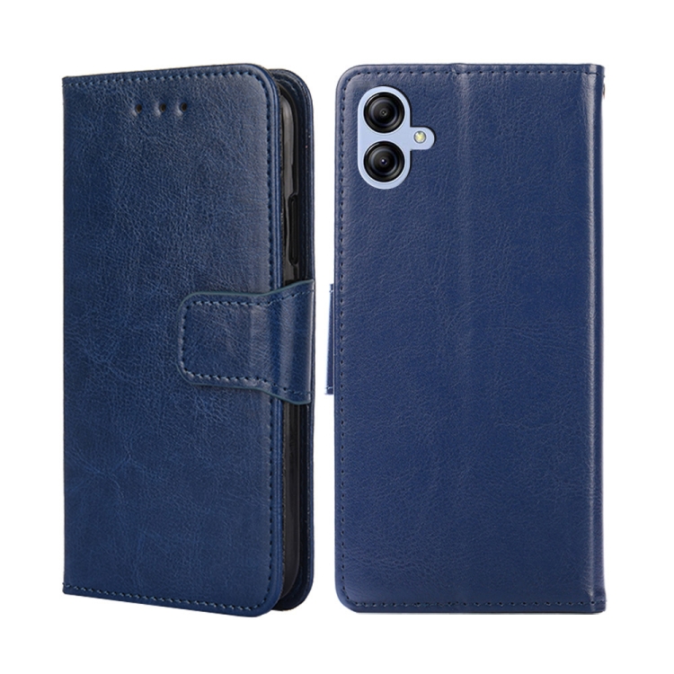 

For Samsung Galaxy A04e 4G Crystal Texture Leather Phone Case(Royal Blue)