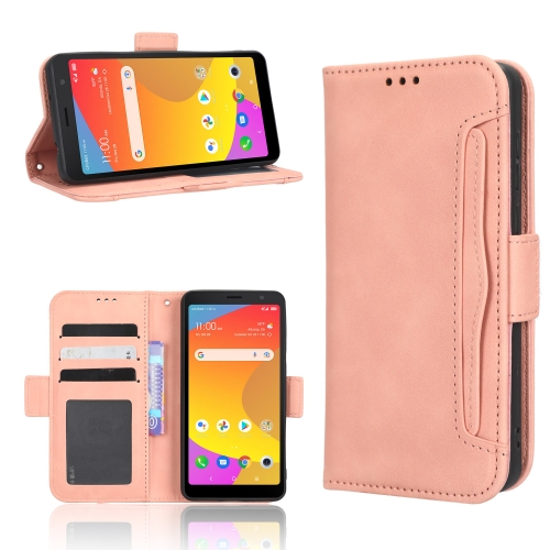 

For TCL ION Z Skin Feel Calf Texture Card Slots Leather Phone Case(Pink)