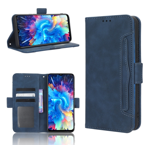 

For Infinix Hot 20 5G X666B Skin Feel Calf Texture Card Slots Leather Phone Case(Blue)