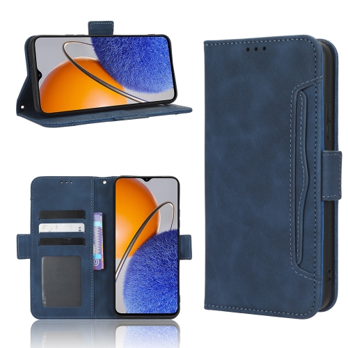 

For Huawei nova Y61 Skin Feel Calf Texture Card Slots Leather Phone Case(Blue)