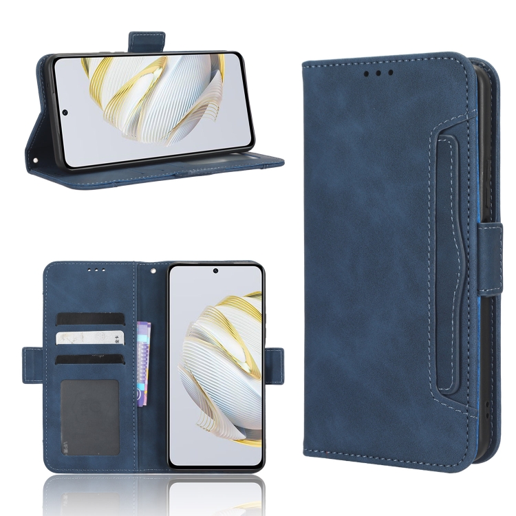 

For Huawei nova 10 SE Skin Feel Calf Texture Card Slots Leather Phone Case(Blue)