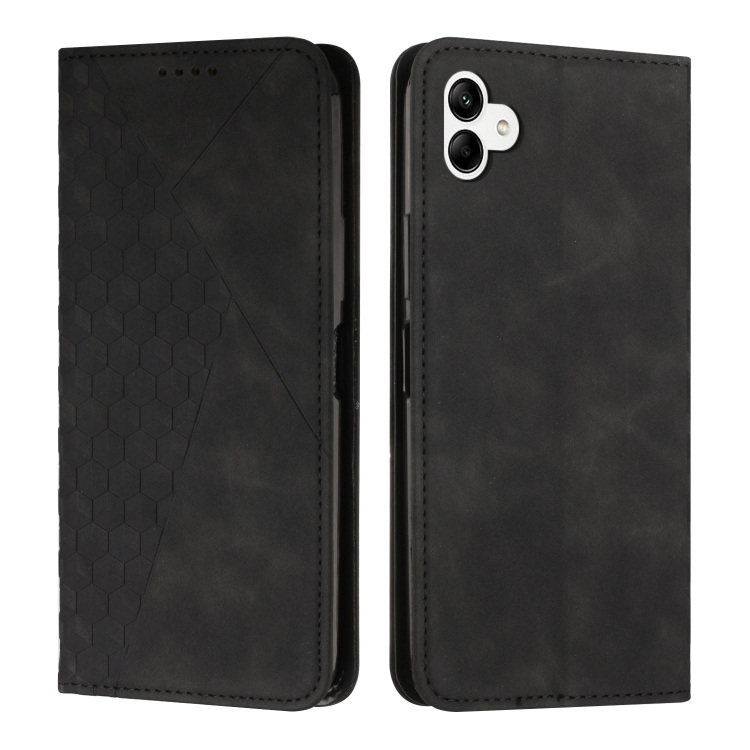 

For Samsung Galaxy A04e Diamond Splicing Skin Feel Magnetic Leather Phone Case(Black)
