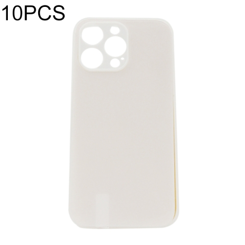 

For iPhone 14 Pro 10pcs Thermal Transfer Glass Phone Case(Transparent)