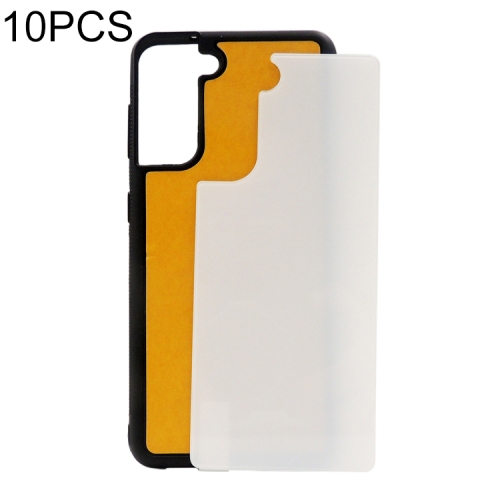 

For Samsung Galaxy S21+ 5G 10pcs Thermal Transfer Glass Phone Case(Black)