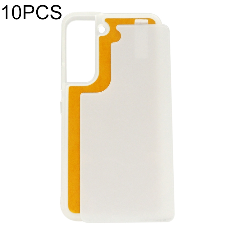 

For Samsung Galaxy S22 5G 10pcs Thermal Transfer Glass Phone Case(White)