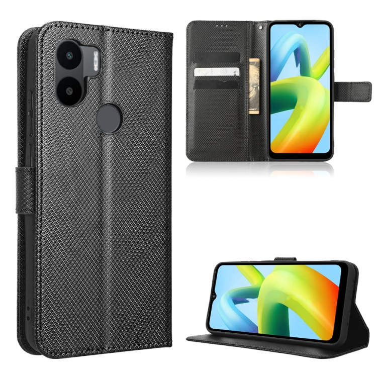 

For Xiaomi Redmi A1+ Diamond Texture Leather Phone Case(Black)