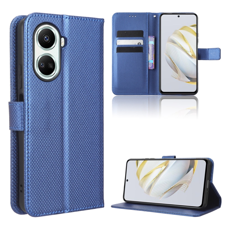 

For Huawei nova 10 SE Diamond Texture Leather Phone Case(Blue)