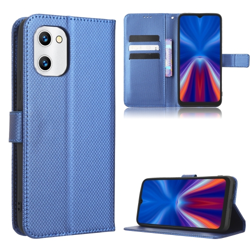 

For Umidigi G1 Diamond Texture Leather Phone Case(Blue)