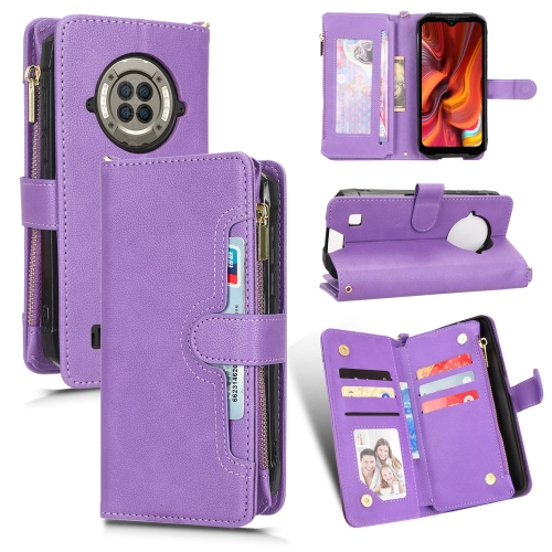 

For Doogee S96 Pro Litchi Texture Zipper Leather Phone Case(Purple)