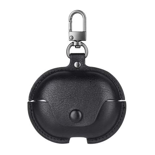 

For Huawei FreeBuds Pro 2 Business Leather Earphone Protective Case with Hook(Black)