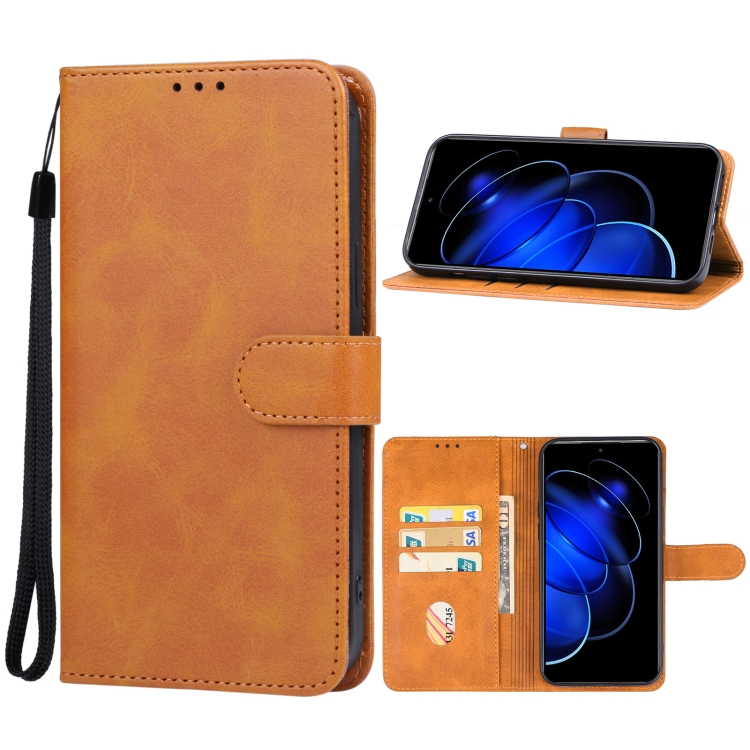

For Honor 80 GT Leather Phone Case(Brown)