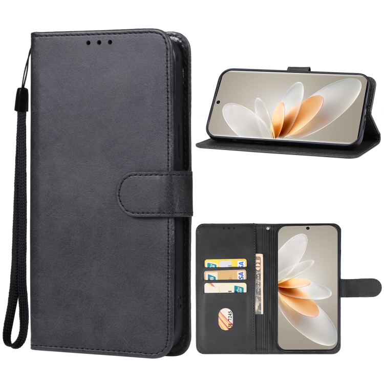 

For vivo S16 Leather Phone Case(Black)