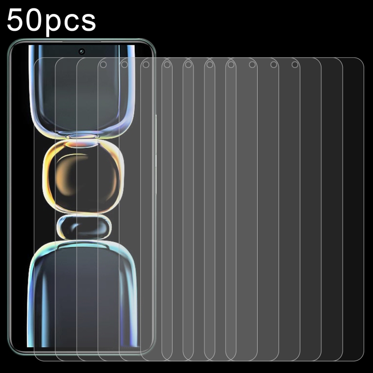 

For Xiaomi Redmi K60 50pcs 0.26mm 9H 2.5D Tempered Glass Film