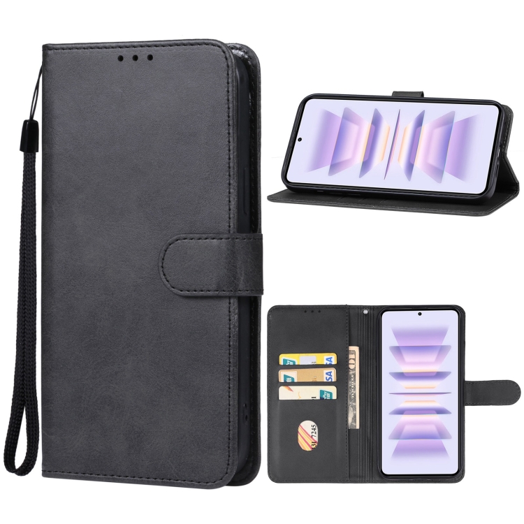 

For Xiaomi Redmi K60 Pro Leather Phone Case(Black)