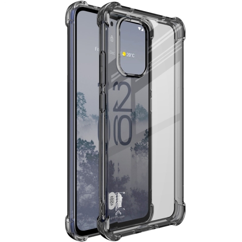 

For Nokia X30 5G imak Shockproof Airbag TPU Phone Case(Transparent Black)