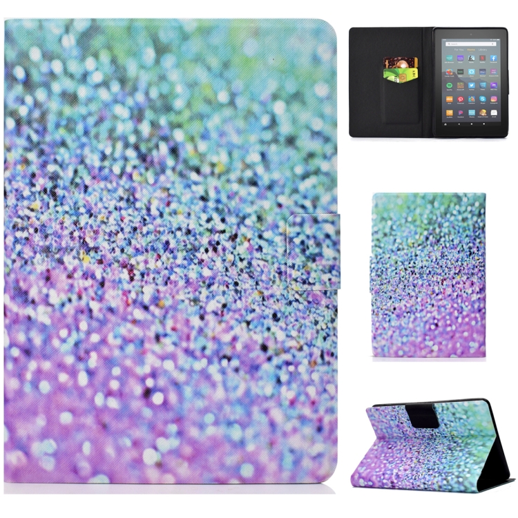 

For Amazon Kindle Youth Version 2022 Voltage Colored Drawing Smart Leather Tablet Case(Sand)