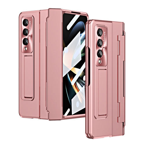 

For Samsung Galaxy Z Fold4 Integrated Folding Phone Case with Hinge(Rose Gold)