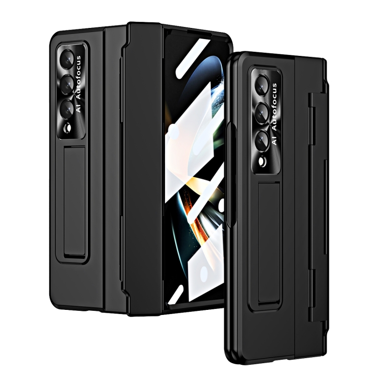 

For Samsung Galaxy Z Fold4 Integrated Folding Phone Case with Hinge(Black)