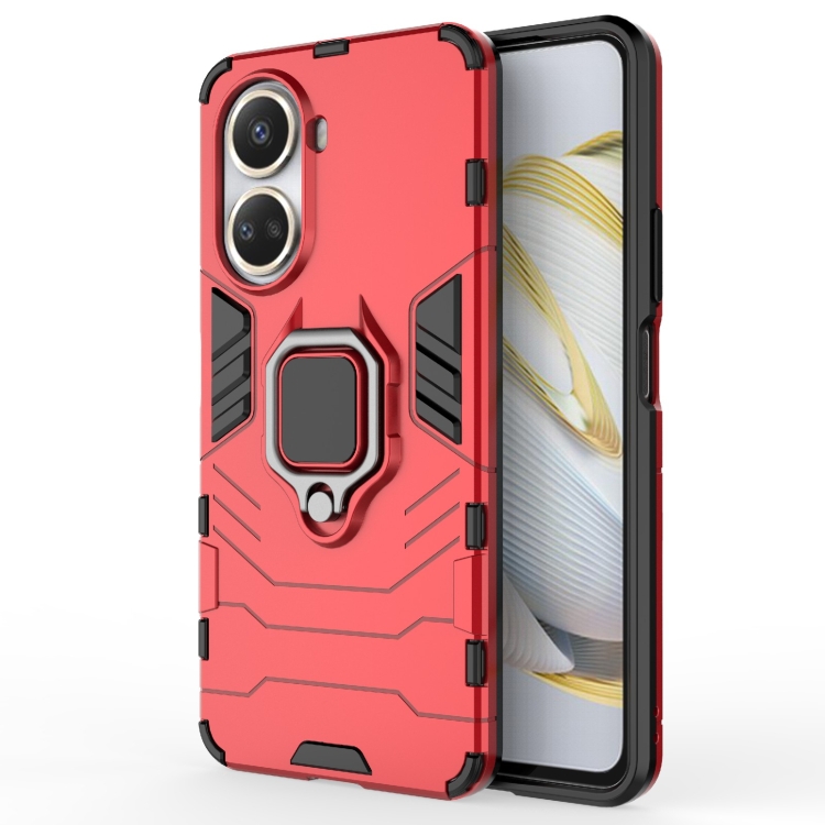 

For Huawei nova 10 SE 4G Magnetic Ring Holder PC + TPU Phone Case(Red)
