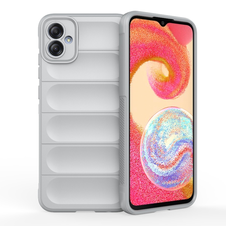 

For Samsung Galaxy A04e 4G Magic Shield TPU + Flannel Phone Case(Grey)