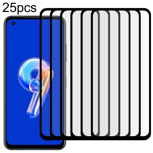 

For Asus Zenfone 9 25pcs Full Glue Full Screen Tempered Glass Film