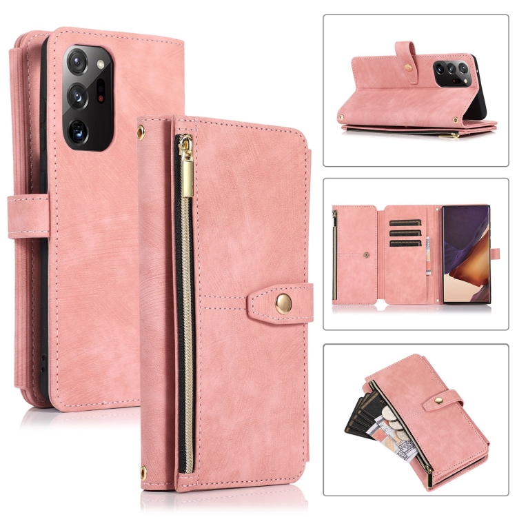 For Samsung Galaxy Note20 Ultra Dream 9-Card Wallet Zipper Bag