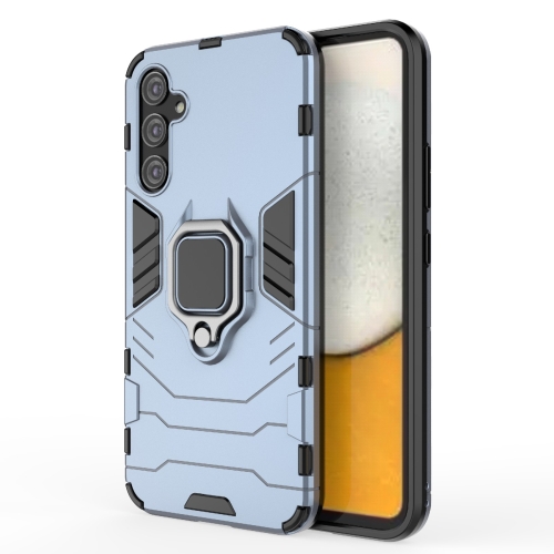 

For Samsung Galaxy A34 5G Shockproof PC + TPU Phone Case with Magnetic Ring Holder(Navy Blue)