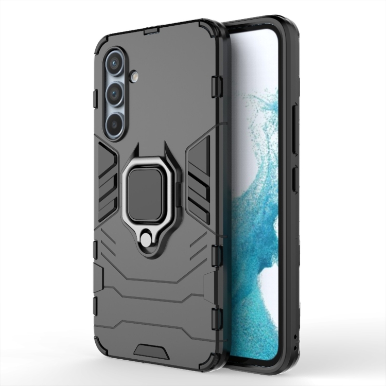 

For Samsung Galaxy A54 5G Shockproof PC + TPU Phone Case with Magnetic Ring Holder(Black)