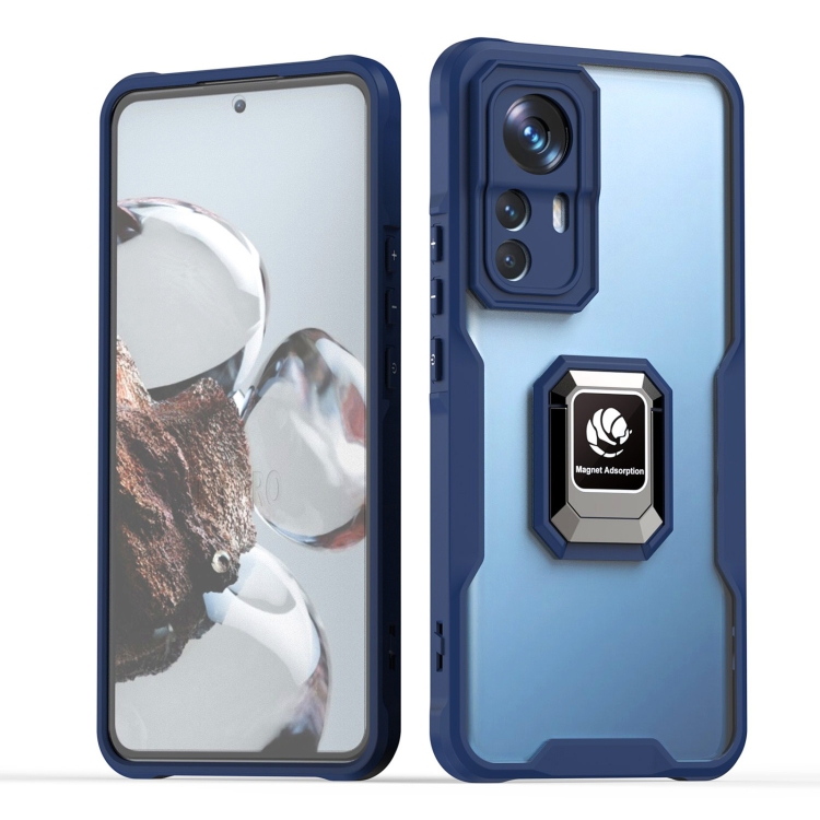 

For Xiaomi Redmi A1 / A1+ Armor Shockproof Magnetic Ring Phone Case(Navy Blue)
