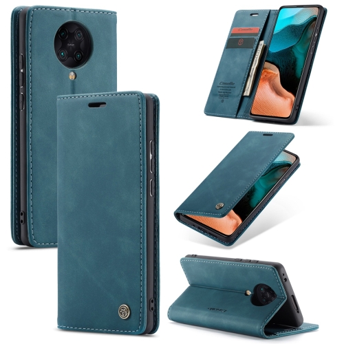 

For Xiaomi Redmi K30 Pro CaseMe-013 Multifunctional Horizontal Flip Leather Case with Card Slot & Holder & Wallet(Blue)