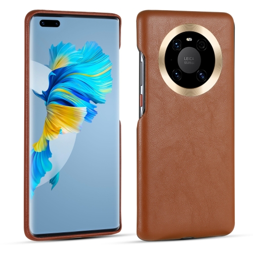 

For Huawei Mate 50 Pro Lamb Texture Leather All-inclusive Shockproof Phone Case(Brown)