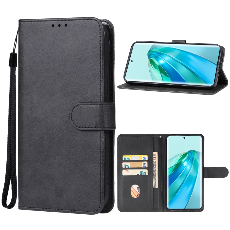 

For Honor X9a Leather Phone Case(Black)