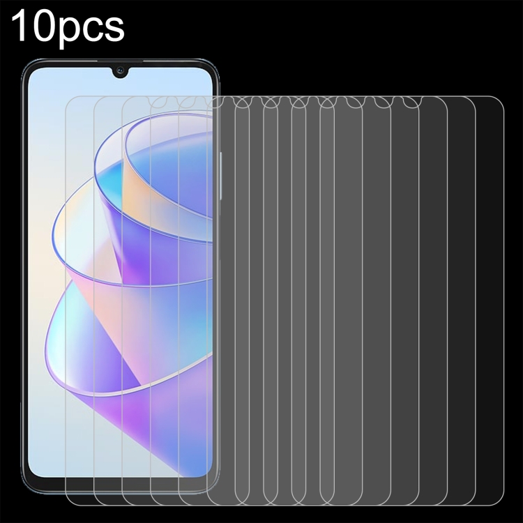 

For Honor X7a 10pcs 0.26mm 9H 2.5D Tempered Glass Film