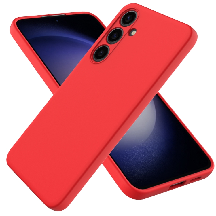 

For Samsung Galaxy S24+ 5G Color Liquid Silicone Phone Case(Red)