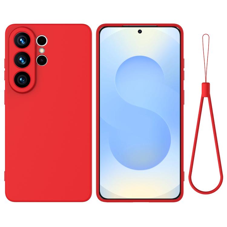 

For Samsung Galaxy S26 Ultra 5G Solid Color Liquid Silicone Dropproof Full Coverage Phone Case(Red)