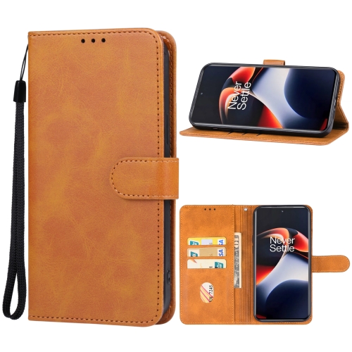 

For OnePlus 11R / Ace 2 Leather Phone Case(Brown)