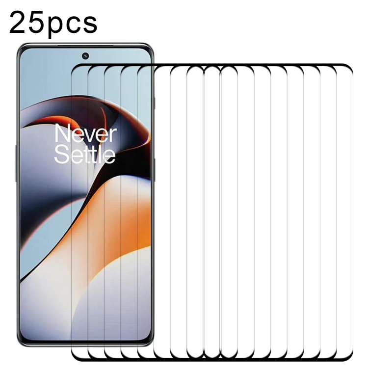 

For OnePlus 11R 25pcs 3D Curved Edge Full Screen Tempered Glass Film